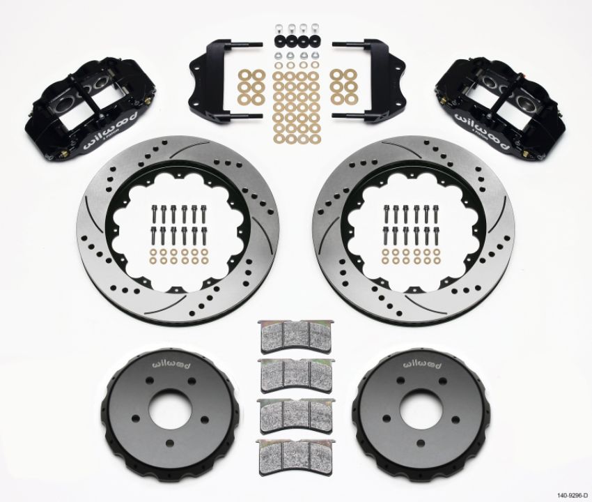 Wilwood 140-9296-D Narrow Superlite 6R Front Hat Kit 14.00in Drilled 2004-2006 Pontiac GTO