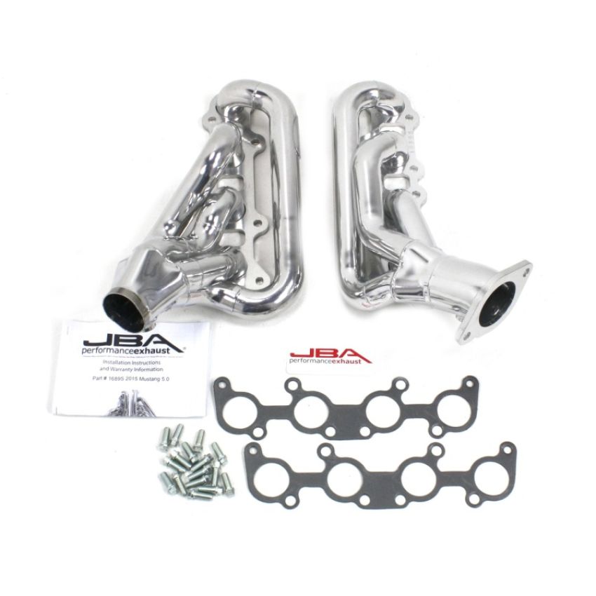 JBA 1689SJS 15-20 Ford Mustang 5.0L 1-3/4in Stainless Steel Silver Ceramic Shorty Header