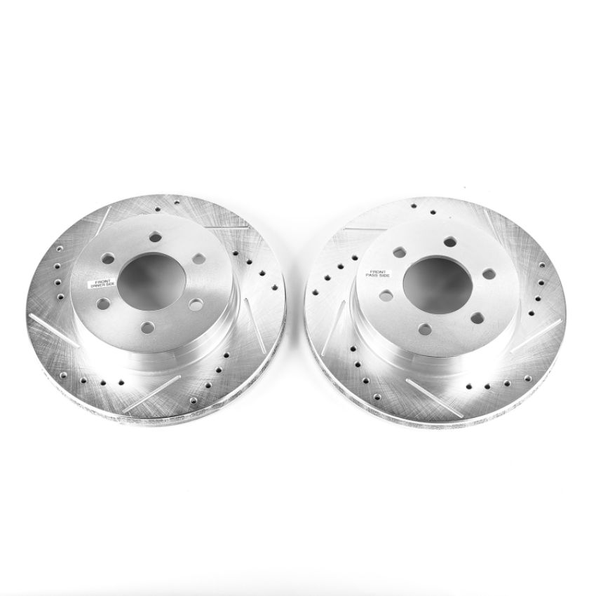 PowerStop AR8738XPR PowerStop Evolution Performance Drilled, Slotted & Plated Brake Rotor Pair