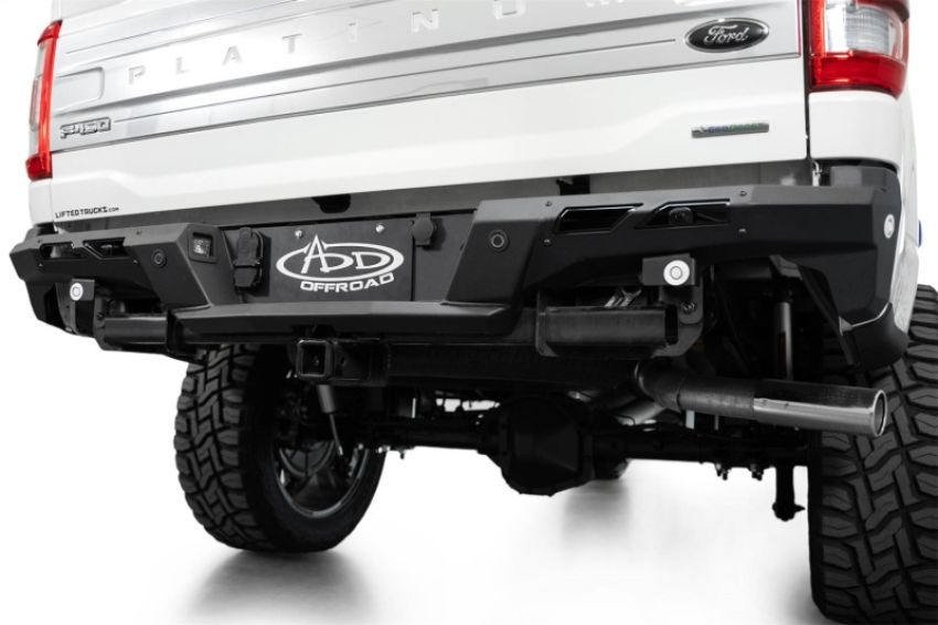 Addictive Desert Designs R19020NA0103 21-23 Ford F-150 (excl. Raptor) Black Label Rear Bumper