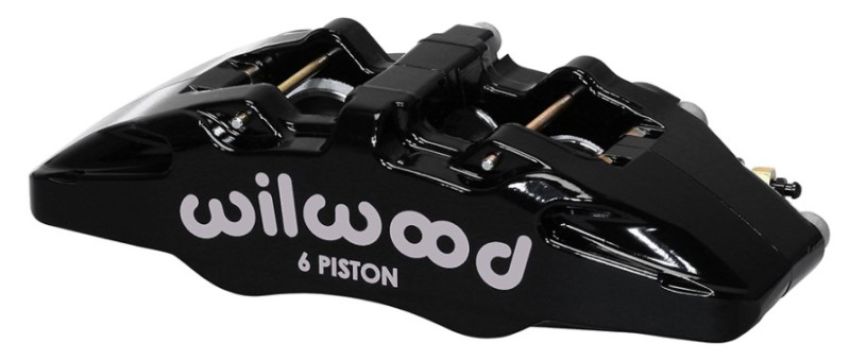 Wilwood 120-13439-BK Caliper-Forged Dynapro 6 5.25in Mount-L/H 1.38/1.00/1.00in Pistons .81in Disc