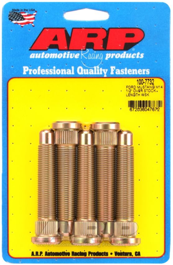 ARP ARP100-7732 14mm Wheel Stud Kit 5pk 15-Up Mustang