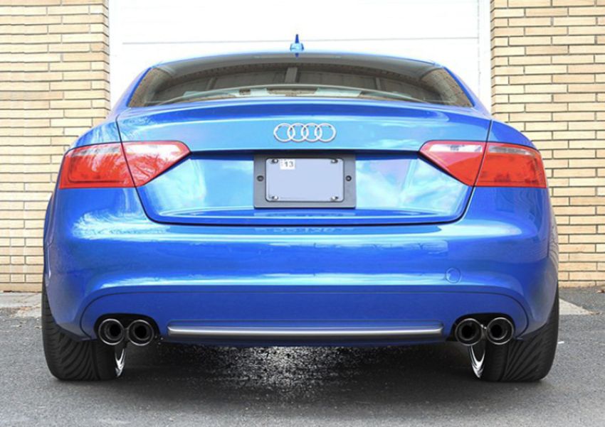 AWE Tuning 3015-43024 Audi B8 A5 2.0T Touring Edition Exhaust - Quad Outlet Diamond Black Tips