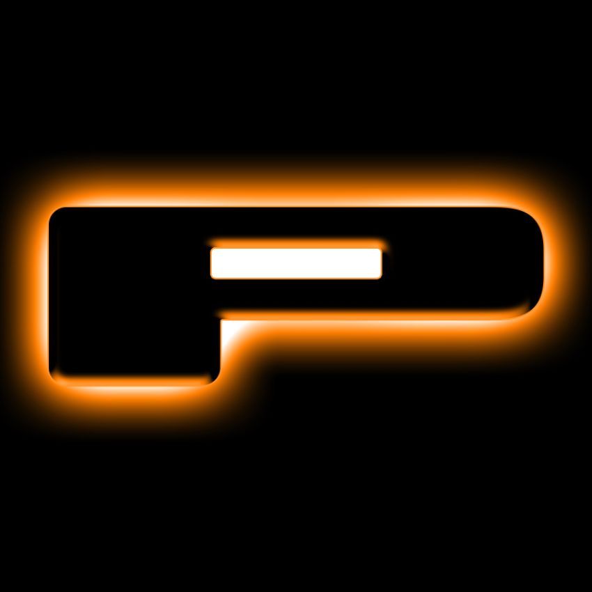Oracle Lighting 3141-P-005 Universal Illuminated LED Letter Badges - Matte Black Surface Finish - P