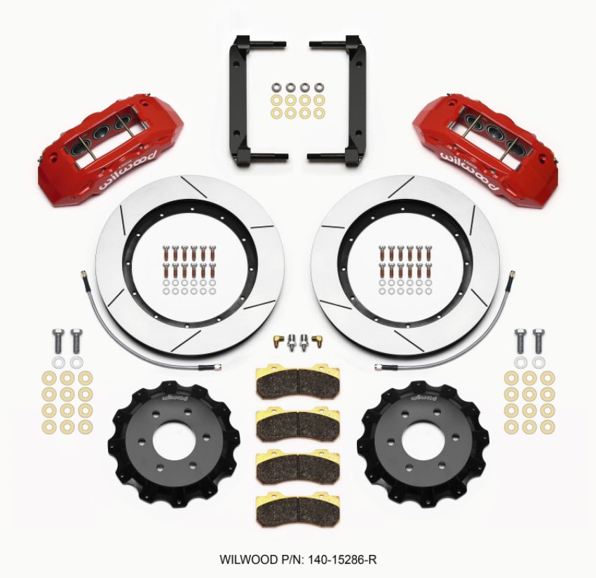 Wilwood 140-15286-R TX6R Front Kit 15.50in Red 2004-08 Ford F150 - 4WD