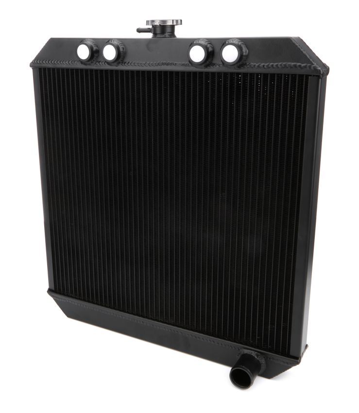 Ti22 PERFORMANCE TIP5200 Sprint Car Radiator Down Flow Black 4 -10 Inlet