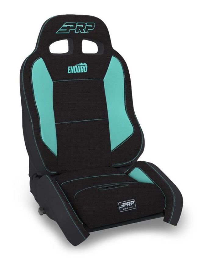 PRP Seats A9001045-50-238 PRP EnduroCrawl Reclining Suspension Seat - Black/Teal Tweed - Passenger
