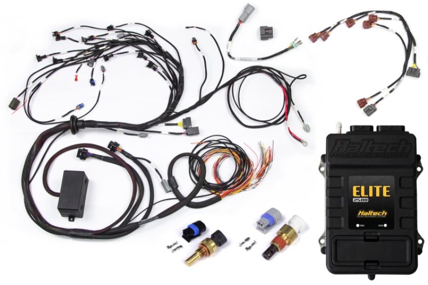 Haltech HT-151308 Elite 2500 Terminated Engine Harness ECU Kit w/Early Ignition