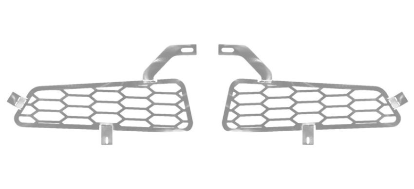 Putco 86168 15-20 Ford F-150 Raptor - Hex Style - Polished SS Bumper Grille Inserts