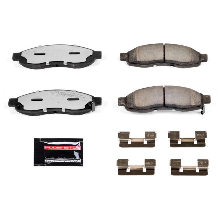PowerStop Z36-1015 PowerStop - Z36 Truck and SUV Carbon-Fiber Ceramic Brake Pads with Hardware Kit