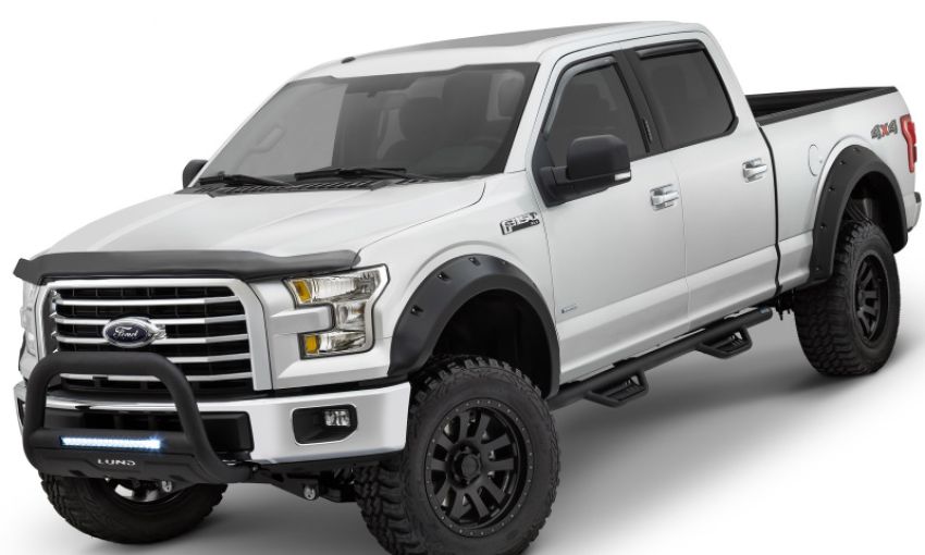 LUND 34641414 15-18 Ford F-150 SuperCab Terrain HX Step Nerf Bars - Black