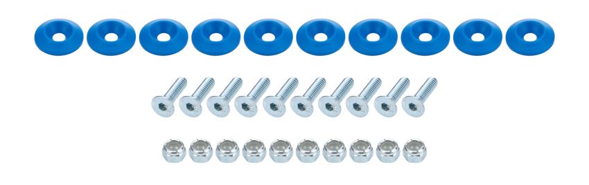 ALLSTAR PERFORMANCE ALL18683 Countersunk Bolt Kit Blue 10pk