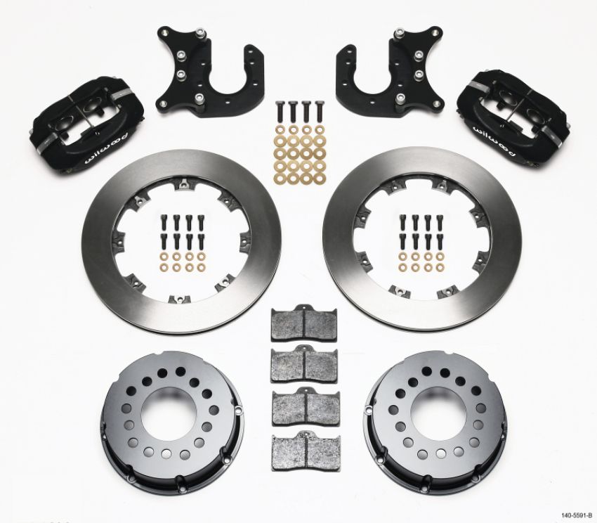 Wilwood 140-5591-B Forged Dynalite P/S Rear Kit Mopar/Dana 2.36in Off w/Snap Ring Brng