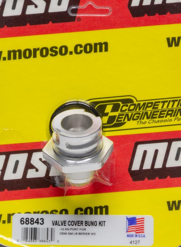 MOROSO MOR68843 12an Male Valve Cover Fitting for GM LS