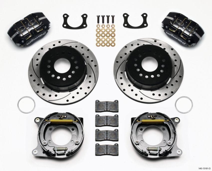 Wilwood 140-13181-D Dynapro Lug Mount P/S Park Brake Kit Drilled New Big Ford 2.50in Offset