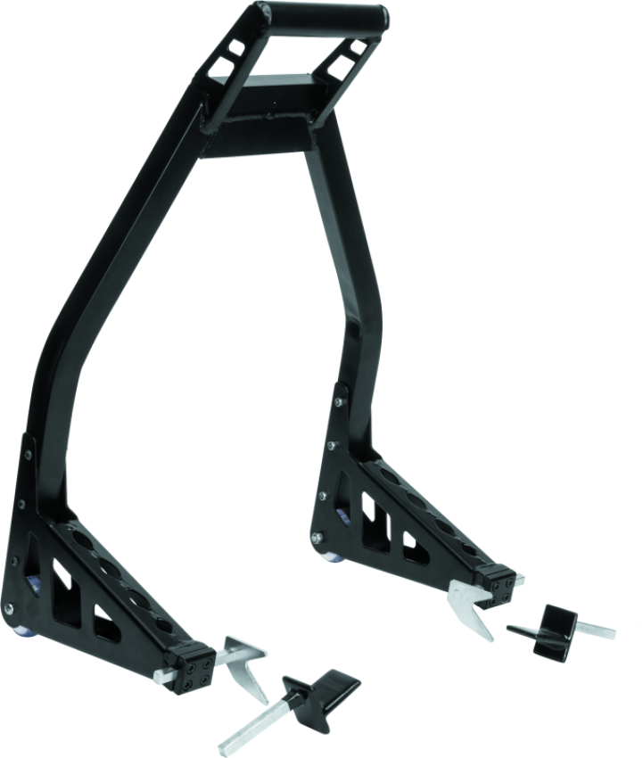 BikeMaster 152421 Universal Aluminum Stand - Rear - Black