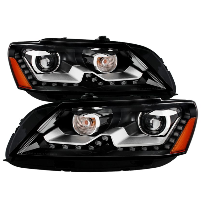SPYDER 9933448 Xtune Volkswagen Passat 12-14 OE Projector Headlights Not Compatible w/ Hid Black PRO-JH-VP12-NA-BK