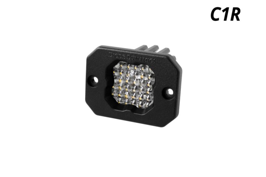 Diode Dynamics DD7427S Stage Series C1R - White Flood Flush Mount LED Pod (one)
