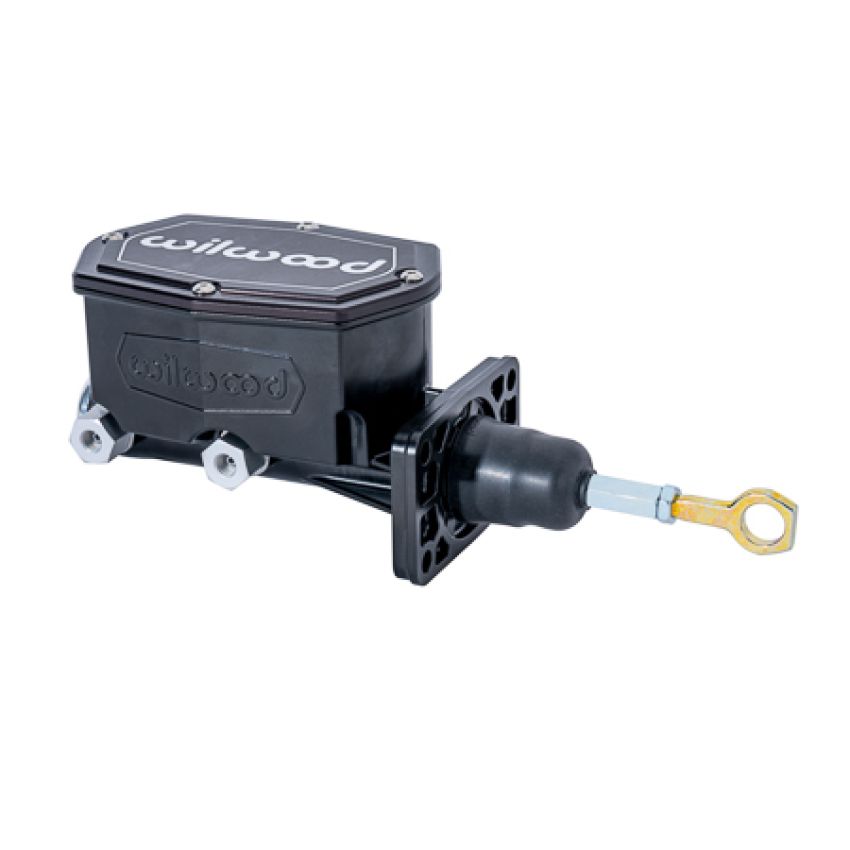 Wilwood 260-16854-P Compact Tandem Master Cylinder w/ Mopar 4 Bolt Flange w/ Pushrod 1in Bore - Chrome