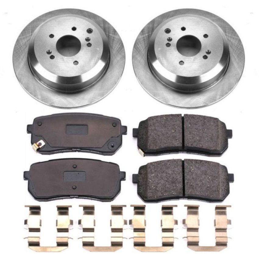 PowerStop KOE5920 OE Stock Replacement Low-Dust Ceramic Brake Pad and Rotor Kit