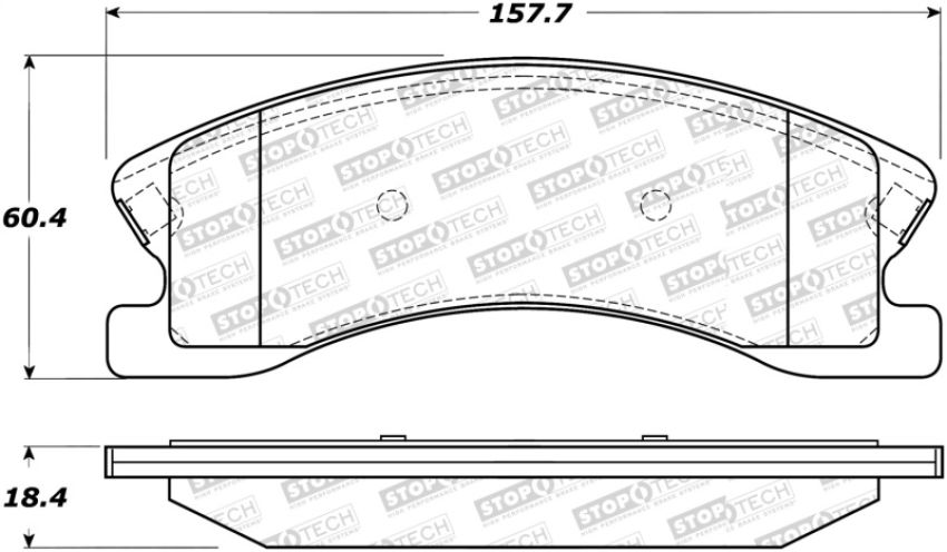 Stoptech 305.09450 Street Select Brake Pads