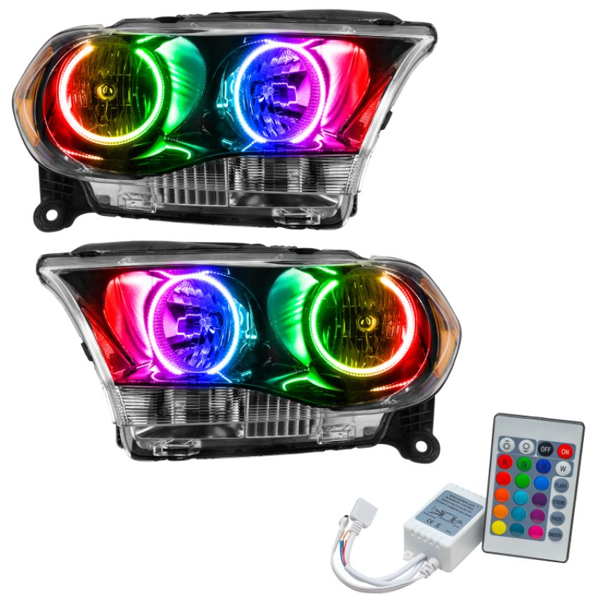 Oracle Lighting 7102-504 SMD Pre-Assembled Headlights, Halogen, Black Bezel, ColorSHIFT(tm) - Simple