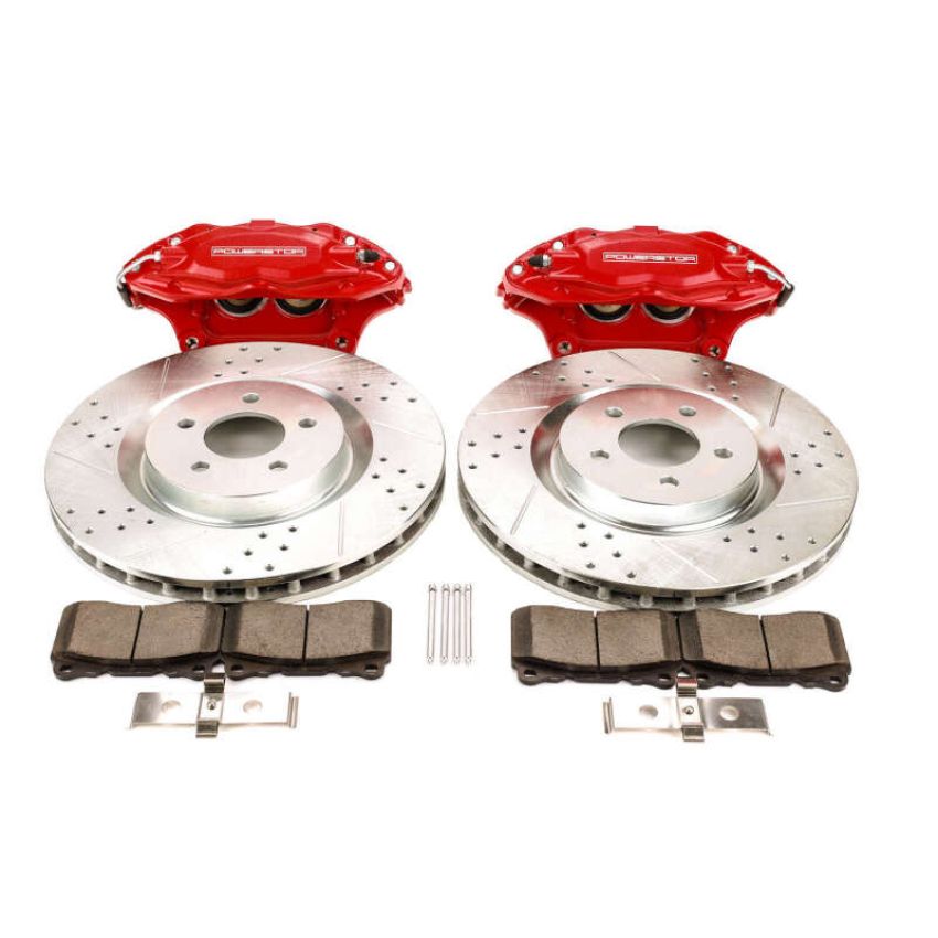 PowerStop BBK-MUST-001R Power Stop 05-14 Ford Mustang Front Big Brake Conversion Kit