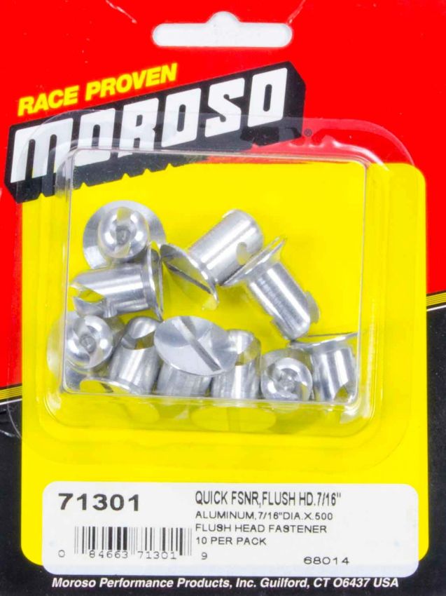 MOROSO MOR71301 Alum. Quick Fasteners- Flush Head-7/16in x .5in