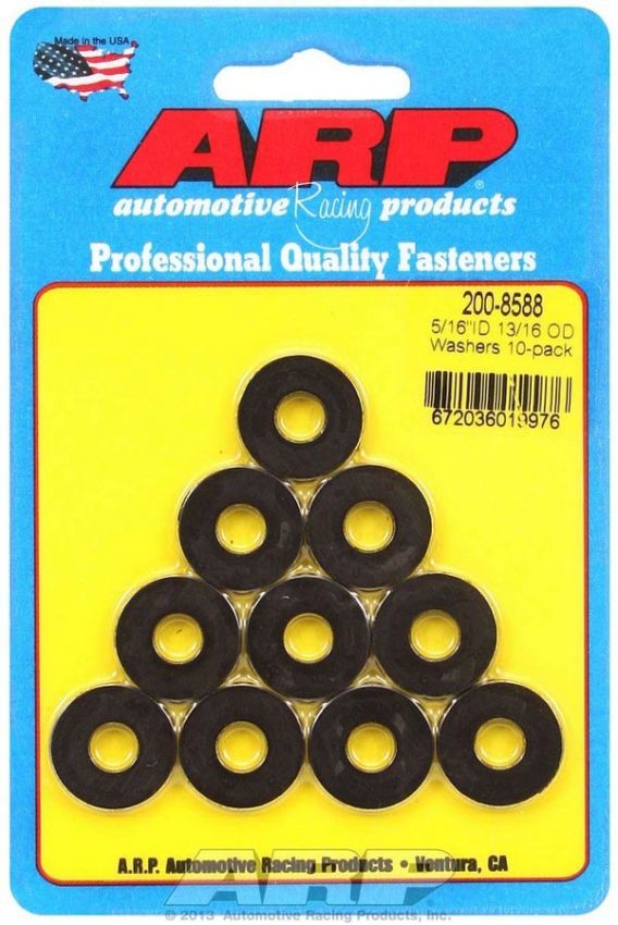 ARP ARP200-8588 Black Washers - 5/16 ID x 13/16 OD (10)