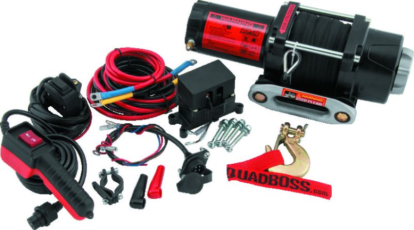 QuadBoss 608701 Winch 2500Lb W/Synthetic Rope