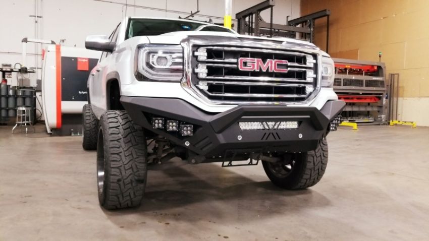 Road Armor 2161XF0B 16-18 GMC 1500 SPARTAN Front Bumper - Tex Blk