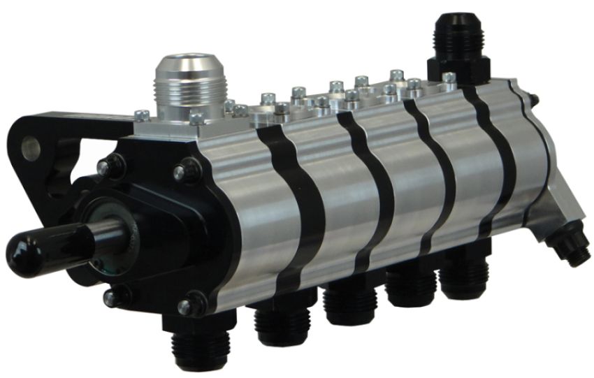 Moroso 22365 5 Stage Dry Sump Oil Pump w/Fuel Pump Drive - Tri-Lobe - Left Side - 1.200 Pressure