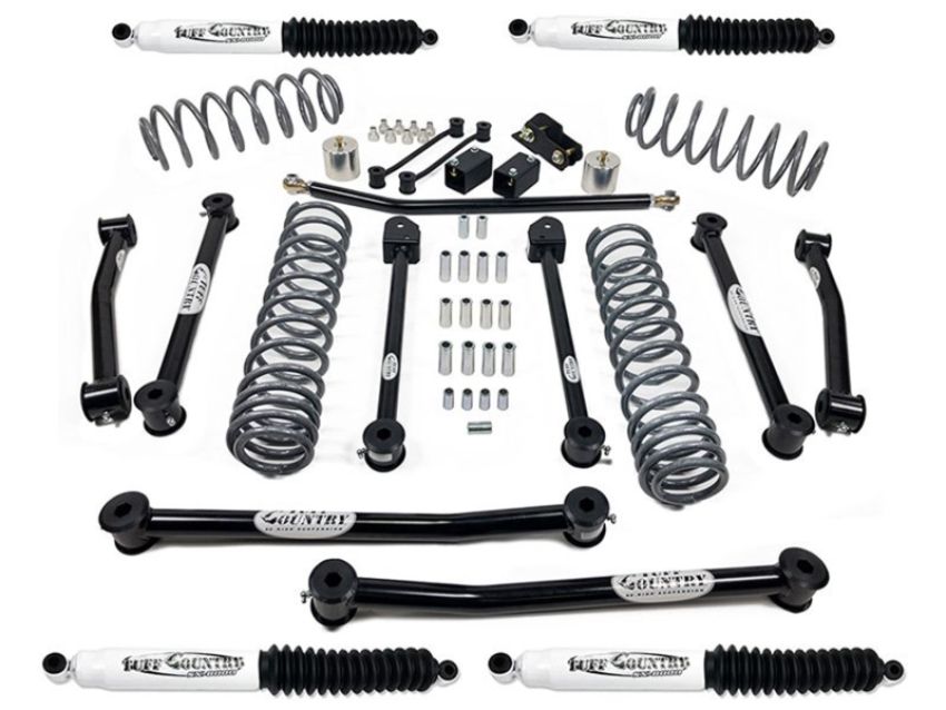 Tuff Country 44100KN 18-23 Jeep Wrangler JLU (4 door Models Only) 4in Lift Kit (SX8000 Shocks)