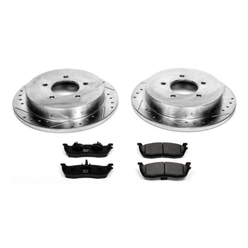 PowerStop K1913 Z23 Daily Driver Carbon-Fiber Ceramic Brake Pad and Drilled & Slotted Rotor Kit