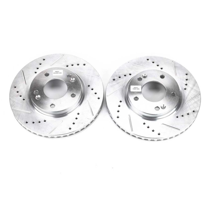 PowerStop JBR1136XPR PowerStop Evolution Performance Drilled, Slotted & Plated Brake Rotor Pair