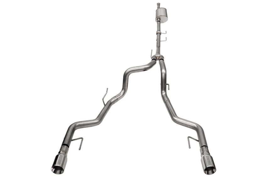 CORSA Performance 21185 Corsa 2021-2024 2023 Ford F-150 SuperCrew/5.5ft Bed 3.5L V6 Sport Cat-Back Dual Rear Exit-Polished