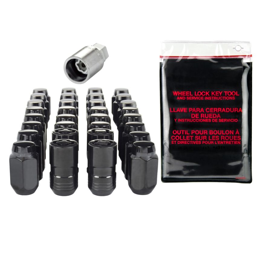 McGard (84827 14X1.5 MCG 8 LUG INSTALLATION KIT, BLACK (22mm HEX)-OAL 1.635