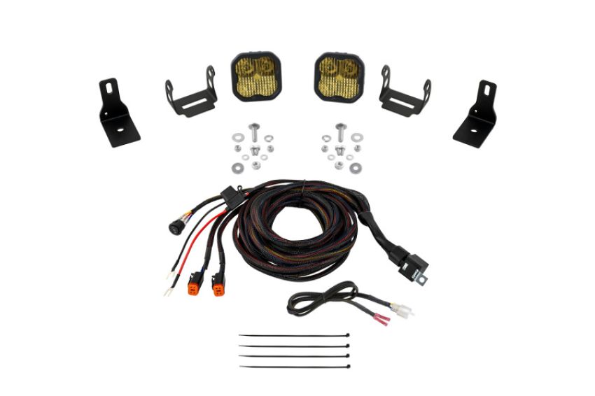 Diode Dynamics DD7763 2022+ Ford Maverick SS3 Sport Stage Series Ditch Light Kit Yellow Combo