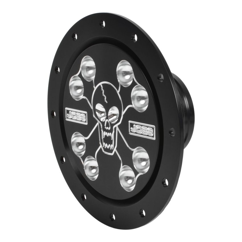 JOES RACING PRODUCTS JOE13201-B Fuel Filler Skull & Bones Black