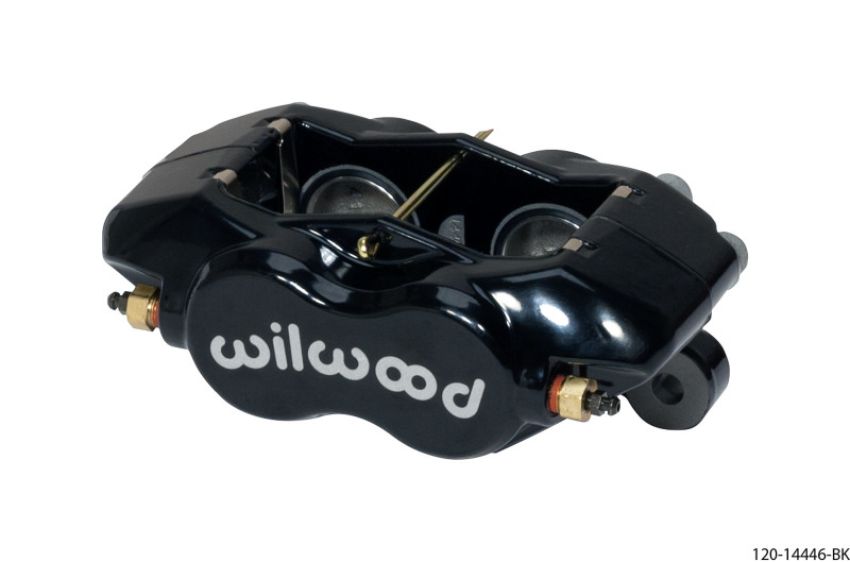 Wilwood 120-14446-BK Caliper-Forged DynaliteI w/Dust Seal-Black 1.38in Pistons .81in Disc