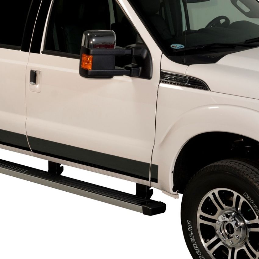 Putco 9751455BP 11-16 Ford SuperDuty - Crew Cab 8ft (12pcs - 6.25in Wide) Black Platinum Rocker Panels