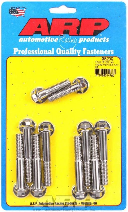 ARP ARP455-2002 BBF S/S Intake Bolt Kit 6pt.