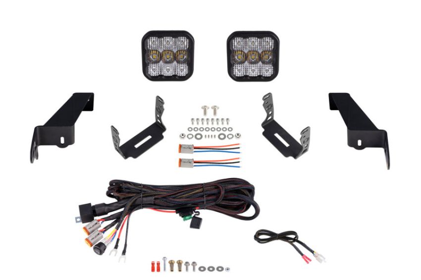 Diode Dynamics DD7279 Jeep JL SS5 CrossLink Bumper Lightbar Kit Pro Combo