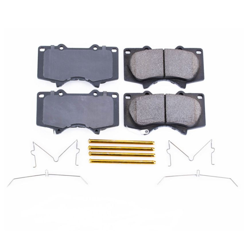 PowerStop 17-976B PowerStop - Z17 Low-Dust Ceramic Brake Pads with Hardware