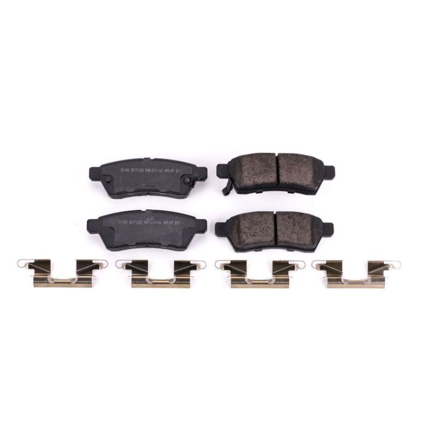 PowerStop 17-1100 PowerStop - Z17 Low-Dust Ceramic Brake Pads with Hardware