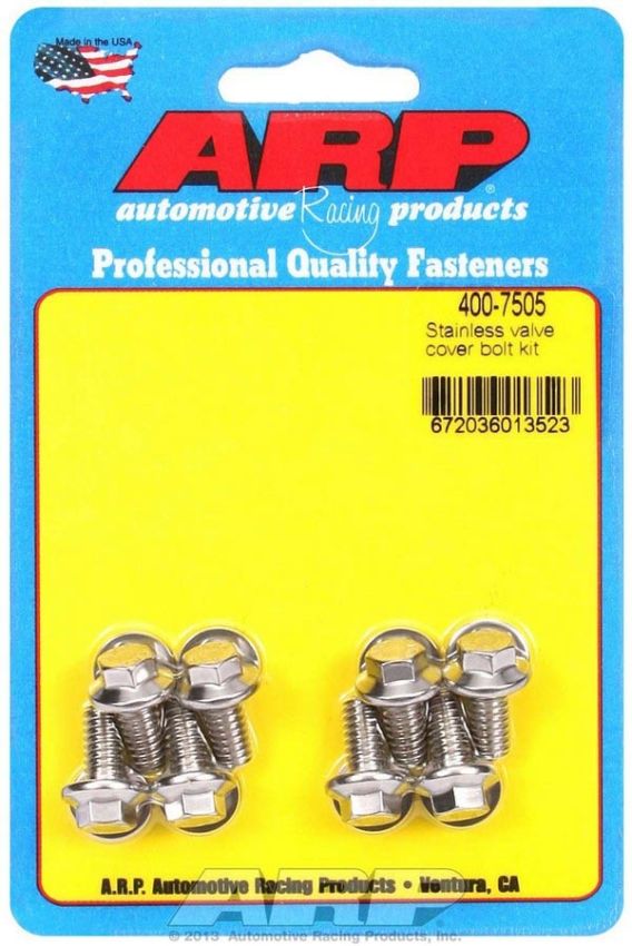 ARP ARP400-7505 S/S Valve Cover Bolt Kit 1/4in- 20 6pt. (8)