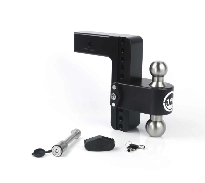 Weigh Safe LTB8-2.5-KA-CER-BLA 180 Hitch 8in Drop Hitch & 2.5in Shank (10K/18.5K GTWR) w/WS05 - Black Cerakote