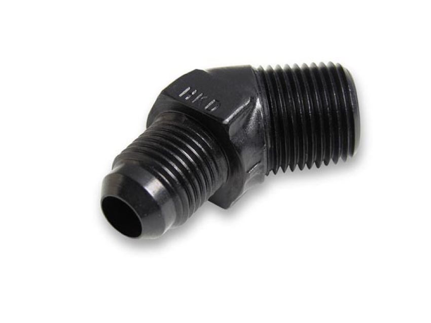 EARLS EARAT982306ERL #6 Male to 1/4in NPT 45 Deg Ano-Tuff Adapter