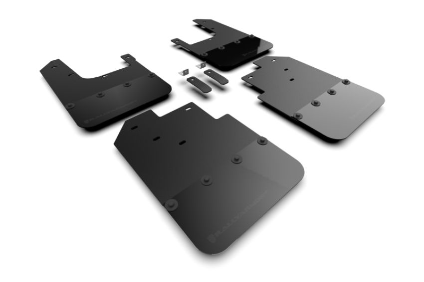Rally Armor MF94-BLK-MBK Black Mud Flap/Metallic Black Logo