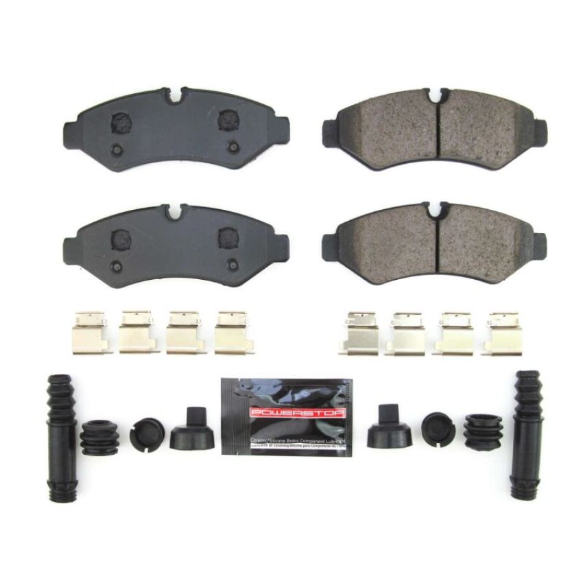 PowerStop Z23-2201 PowerStop - Z23 Daily Driver Carbon-Fiber Ceramic Brake Pads with Hardware Kit